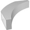 Ekena Millwork 5 1/2-in. W x 26-in. D x 32-in. H Thorton Architectural Grade PVC Knee Brace BRCP055X26X32THR - alternate 5